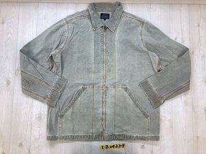 AEROPOSTALE エアロポステール メンズ ジップ デニム調 ジャケット L グリーングレー