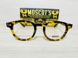 MOSCOT モスコット★レムトッシュ★メガネフレーム★LEMTOSH★伊達眼鏡 ウェリントン 鼈甲柄 ハバナ 人気セルフレーム★未使用 美品★