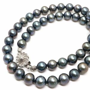 《アコヤ本真珠ネックレス》J 32.8g 約39cm 約7.5-8.0mm珠 pearl パール necklace jewelry DC0/DE0