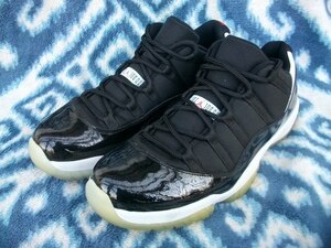 NIKE AIR JORDAN 11 RETRO LOW 31cm US13 黒エナメル白赤 新品未使用？ NBA エア マイケル ジョーダン Chicago Bulls シカゴ ブルズ