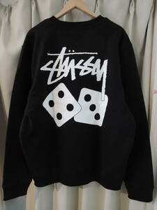 STUSSY ステューシー DICE CREW ブラック Lサイズ 最新 人気商品