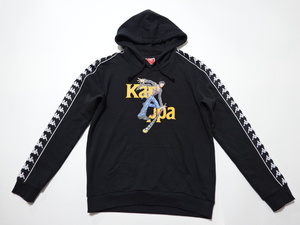 ■0606■カッパ Kappa×ワンピース ルフィ×ローフーディ パーカー 黒 KLA52KT53 ●