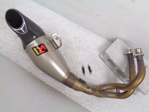 NINJA650 ニンジャ650 Z650 ER650H 17-20 akrapovic アクラポビッチ レーシングライン フルエキゾースト マフラー 良品【F530】