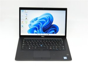 カメラ内蔵/中古/14型/薄型ノートPC/Win11Pro/SSD512GB/16GB/7世代i7　7600U/DELL　Latitude　7480　HDMI/USB3.0　MSOffice2021搭載