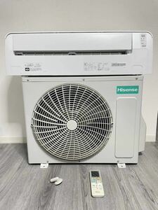 大阪市 美品 動作品 2020年製 Hisense ハイセンス ルームエアコン HA-S22CE8-W HC-S22CE8 冷房2.2kW リモコン付属 1スタ 1円スタート