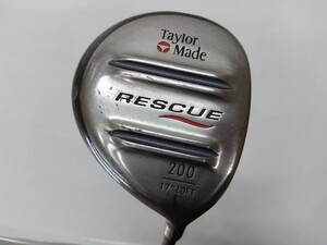 ヴィンテージFW TaylorMade テーラーメイド RESCUE 200 17度 TaylorMade FLEX−TWIST GRAPHITE FT-03 メンズ右