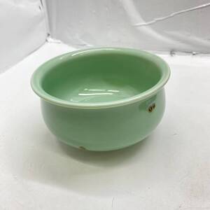 送料無料g35759 青磁 茶道具 陶器 建水 水指 茶道具 花道 華道 華道具 茶道具