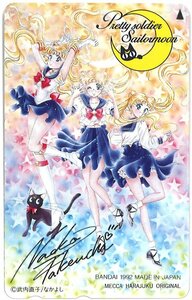 テレカ 未使用 セーラームーン 月野うさぎ ルナ 武内直子 メッカ原宿◆おたからや【D-A62911】同梱-1