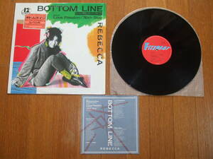 ☆送料無料！清掃秘伝伝授！レベッカ『BOTTOM LINE』*高音質45回転 /BOTTOM LINE/LOVE PASSION/76th STARの名演・熱唱！盤質：きれい傷なし