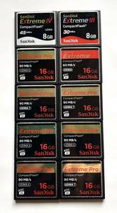 SanDisk CFカード　全部で10枚