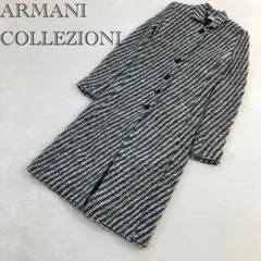 ARMANI COLLEZIONI/ニットロングコート/ロング丈/ニット