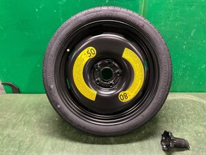 低走行 フォルクスワーゲン T-ROC 3DA-A1DFF 純正 テンパータイヤ T125/70R18 スペアタイヤ タイヤホイールASSY 36834 1X1025