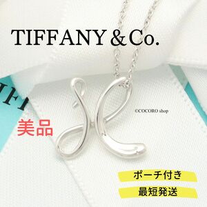 【美品】ティファニー TIFFANY＆Co. ノーツ レター イニシャル X ネックレス AG925