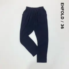 ENFOLD エンフォルド☆ライトツイルゴムジョッパーズパンツ タック 36