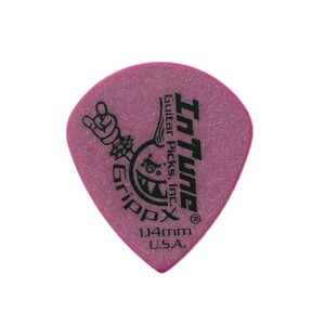 ギターピック 36枚 セット インチューンギターピック GrippX-XJJ 1.14mm DGP4-C114 Purple In Tune Guitar Picks