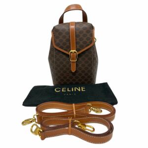 CELINE / M95 * セリーヌ マカダム ミニバッグ ショルダーバッグ オールドセリーヌ ブラウン