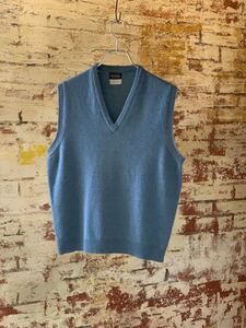 ~80s BROOKS BROTHERS KNIT VEST ヴィンテージ ビンテージ ブルックスブラザーズ ニットベスト Vネック アメトラ トラッド 70s 送料無料