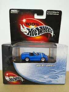 ■ HOTWHEELSホットウィール 1/64 SHELBY SERIES 1 ブルー×シルバー シェルビー アメ車 ミニカー