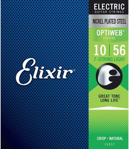 Elixir エリクサー エレキギター弦 OPTIWEB 7弦 Light .010-.056 #19057 【国内正規品】