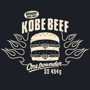 ■ KOBE BEEF Tシャツ■130サイズ（ネイビーxナチュラル）KOBE BEEF 神戸　神戸ビーフ