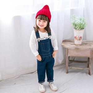 ☆ ブルー ☆ 120cm ☆ オーバーオール pmyoba1216 サロペット キッズ オーバーオール 子供服 ロングパンツ パンツ デニムパンツ デニム