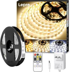 10m Lepro LED テープライト 10m ledテープ 電球色・昼光色・昼白色 調光調色 明るさ調整 間接照明 リモコン付