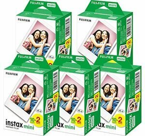 送料無料！フジフィルムチェキフィルムinstaxmini10－２ｐを20個‐４００枚