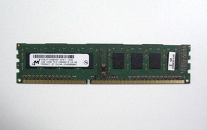 【即決・送料無料】Micron DDR3-1333 PC3-10600U 1GB 1.25V 低電圧 240Pin SDRAM DIMM デスクトップ用 メモリ