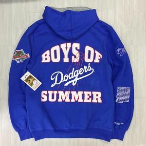 USA正規品 【3XL】 Mitchell&Ness ミッチェル＆ネス MLB ロサンゼルス ドジャース Team Origins プルオーバー パーカー 青 LA Dodgers