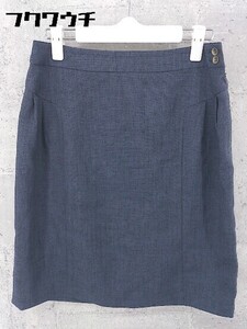 ◇ green label relaxing グリーンレーベル UNITED ARROWS 膝丈 スカート サイズ40 パープル系 ブラック レディース