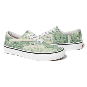 新品 23SS Supreme x Vans Dollar Skate Era 27cm バンズ ダラー スケート エラ Supreme Dollar Bill Green VN0A5FC9GRN