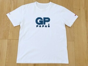 【良品】Papas パパス★Tシャツ★白★L-50