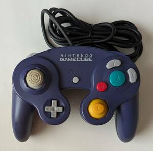 NGC 任天堂 ゲームキューブ コントローラ バイオレット&ブラック ★ GC NINTENDO GAMECUBE CONTROLLER Purple & Black 