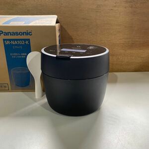 △【売り切り】Panasonic/パナソニック 圧力IHジャー炊飯器 0.9L（5合）SR-NA102-K 2023年製 ブラック《美品》