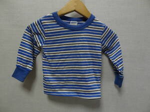 全国送料無料 USA 古着 Garanimls アメリカ製 MADE IN USA 子供服キッズ男の子 長袖 ボーダーTシャツ 95(２T)