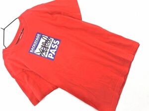 ネコポスOK X-girl エックスガール プリント Tシャツ sizeONE/赤 ■◆ ☆ ehc9 レディース