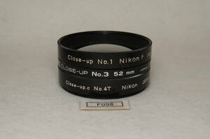 F098_49mm CLOSE-UP フィルター Nikon ニコン 中古実用フィルター_（価格=１枚当たりの落札額)