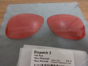 処分価格！★オークリー ディスパッチ 2用 カスタムレンズ　HD　PINK 新品　Oakley Dispatch 2 Sunglasses