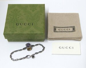 1T415□■GUCCI グッチ AG925 Gキューブ ブレスレット サイズ16■□レターパックプラス【ニューポーン】