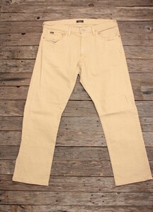 ポロ・ラルフローレン [HAMPTON RELAXED] ストレッチジーンズ ベージュ 表36/30