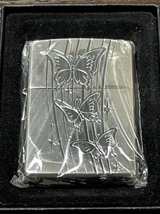 zippo 南国美人 3連蝶 希少番号 NO.300 沖縄 バタフライ 両面刻印 2006年製 ケース 保証書