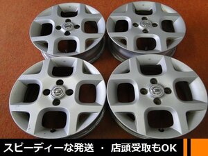 ★☆ 日産純正 Z11キューブ ★☆ 15×5.5J +50 PCD100/4H 4本 マーチ ★迅速発送 店頭受け取り対応 長野県