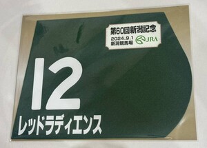 レッドラディエンス 2024年新潟記念 ミニゼッケン 未開封新品 戸崎圭太騎手 友道康夫 東京ホースレーシング