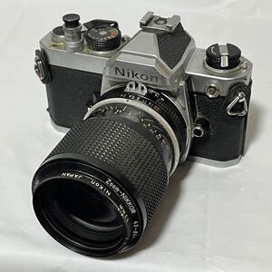 Nikon FM フィルムカメラ レンズ　zoom-NIKKOR 43〜86mm 動作未確認ジャンク