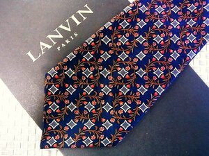 【在庫処分セール】●特売●FK0448●【LANVIN】ランバン【草花 植物 柄】ネクタイ●