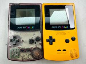 ♪【中古】Nintendo GAME BOY COLOR 本体 2台 まとめ 任天堂 ゲームボーイカラー 動作未確認 ジャンク ＠送料520円(6)