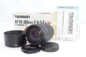 【極美品】タムロン TAMRON AF 70-300mm F4-5.6 Di LD MACRO 1:2 キャノン用【元箱付き】＃P0612405030Y