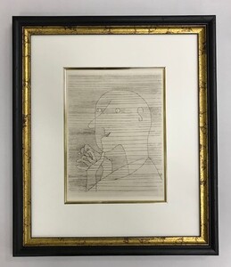 【特価】　≪　　パウル 　クレー 　　≫　　エッチング【銅版画】　　　OLD MAN FIGURING　　　1945年　　　PAUL　KLEE