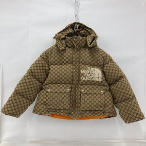 GUCCI×THE NORTH FACE グッチ×ザ・ノースフェイス ダウンジャケット GG 657012 コットン Mサイズ【DAAQ4016】