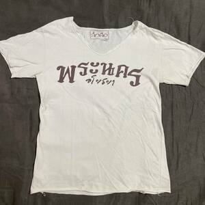 THAI ロゴTシャツ Ｖネック タイ アジアン マライカ ヒッピー